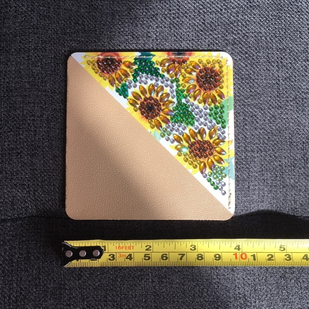 Diamond Art SUNFLOWERS 04 Corner Bookmark, Colorful, Sparkly, Bling - Picture 10 of 17